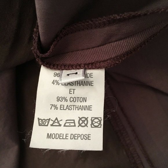 Cotelac A-Line Pencil Skirt S M Brown Asymmetric - Picture 7 of 8